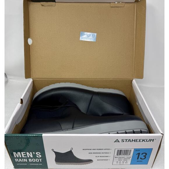Staheekum Men\'s Rain Shoes Black Size 13 NEW main image 8